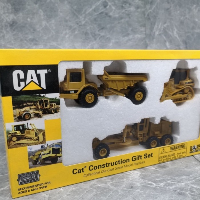 คลังสินค้าพร้อม Norscot 1/64 Carter D6R D25D 12G Alloy Bulldozer Flat Floor Machine รถบรรทุกรุ่น