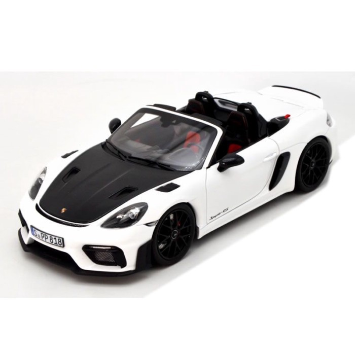 NOREV 1: 18 2023 Porsche 718Spyder RS โมเดลรถโลหะผสมจําลองแบบคงที่