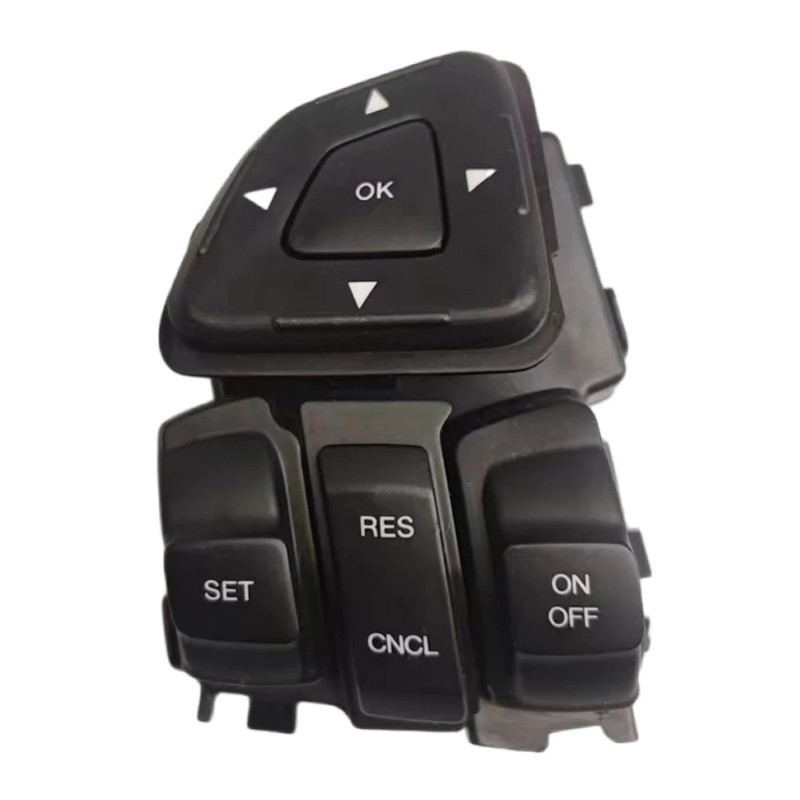 For Ford Wheel Switch OEM Part Number:BT4T-9E740-AFW Size:As Picture Shown 10-pins ABS Black Color