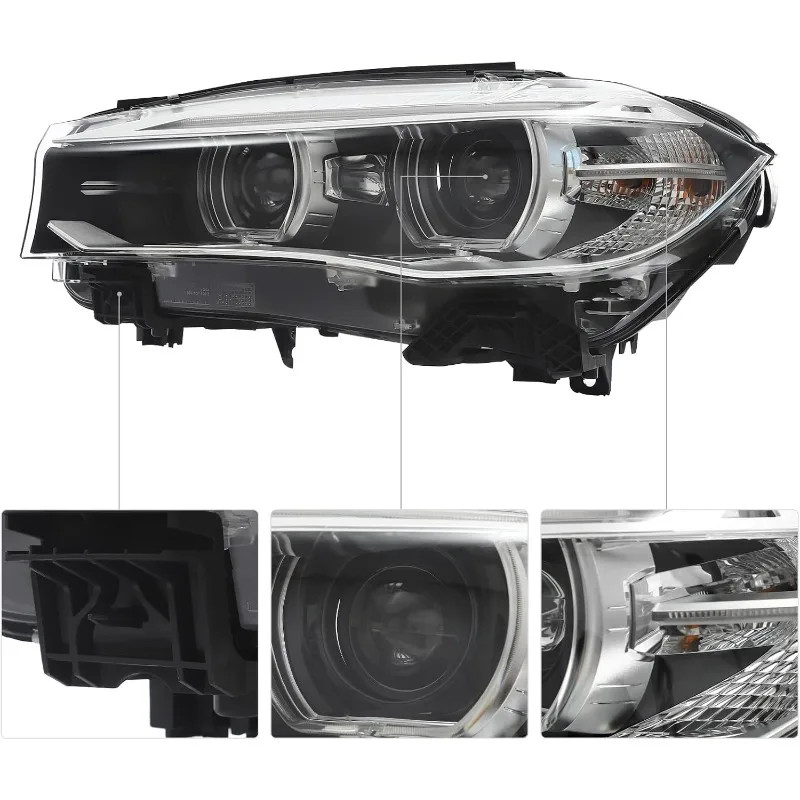 HID Xenon Headlight Adaptive AFS Compatible with B-M-W X5 X5M X6 X6M F15 F16 2014-2019