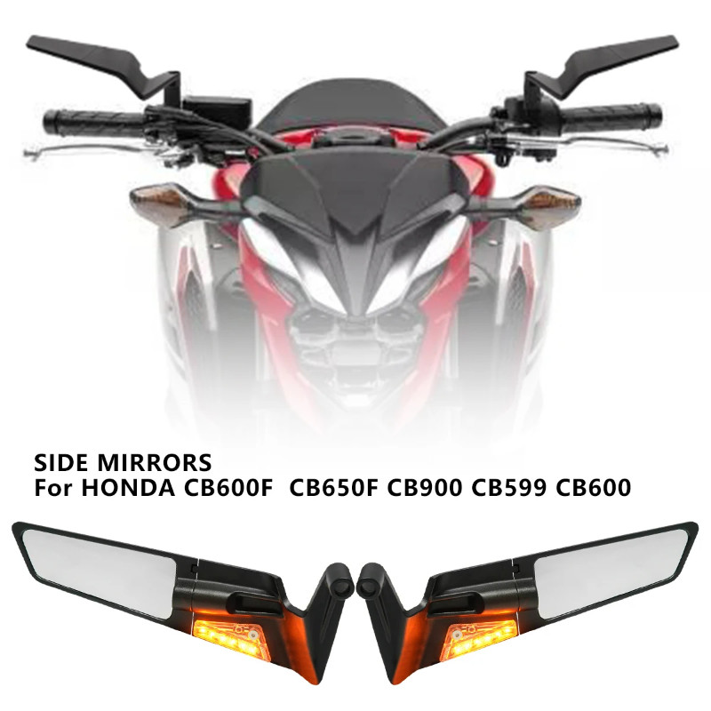 2PCS For BMW S1000R F900R F900XR G310R G310GS C400X C400GT Universal Motorcycle Mirror Wind Wing si