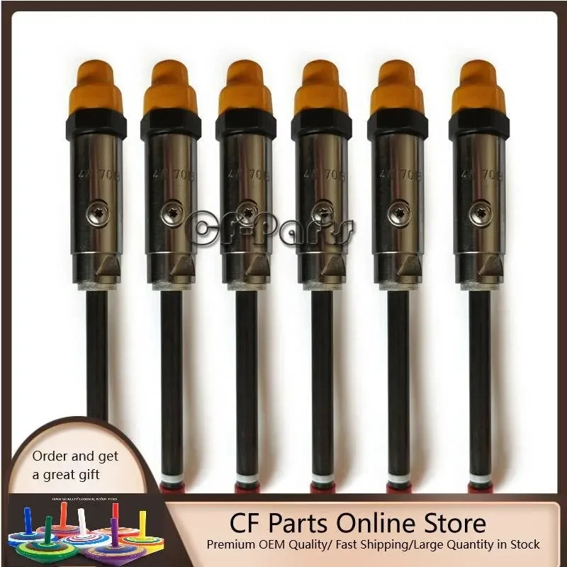 Set Of 6 4W7018 4W-7018 Fuel Injector Pencil Nozzle For Cat Caterpillar 3406B