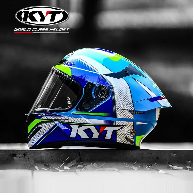 Men's Four Seasons  KYT Motorcycle Helmet Big Tail Universal Adult Motorcycle Full Helmet Motocross