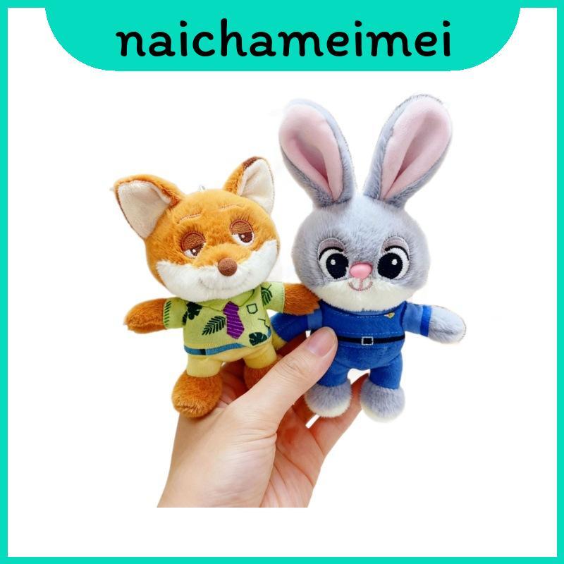 Judy Zootopia น่ารัก Nick Sloth และ Benjamin พวงกุญแจตุ๊กตาสําหรับและของขวัญกระเป๋าเป้สะพายหลัง