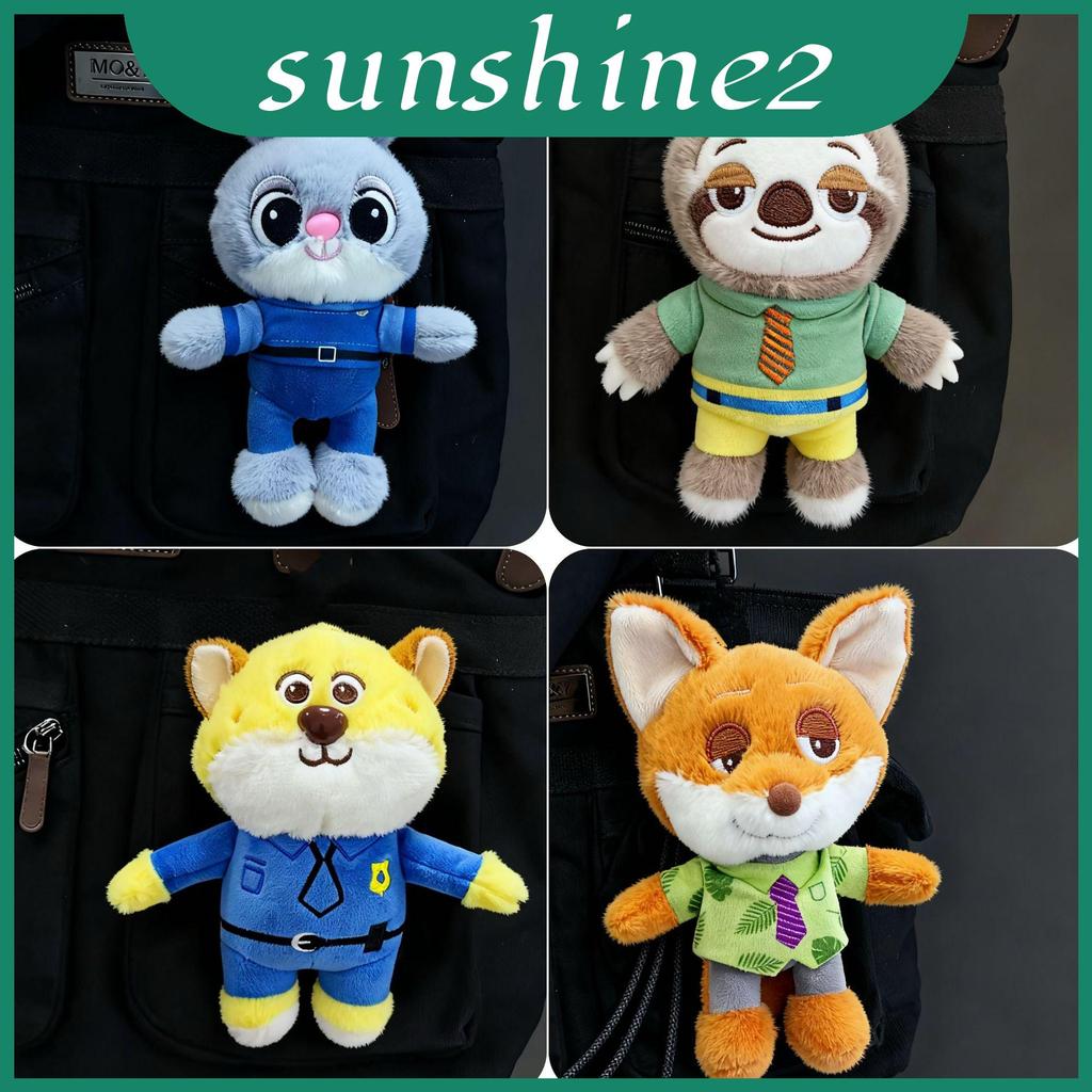 Zootopia Judy น่ารัก Nick Sloth และ Benjamin พวงกุญแจตุ๊กตาสําหรับเด็กของขวัญตกแต่งและกระเป๋า