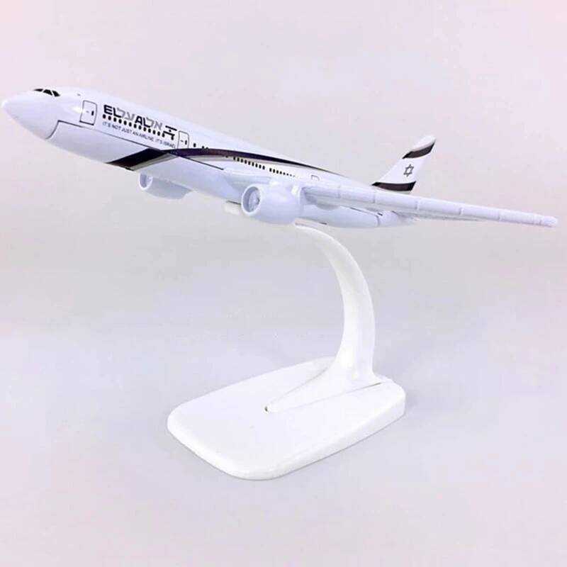 C 16Cm Diecas Toy Meal 1:400 B-777 B777 El Al Air Aires Aircraf Model Alloy Aircraf Model Commemora