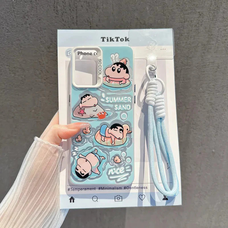 การ์ตูนว่ายน้ํา Crayon Shin-chan เคสโทรศัพท์สําหรับ Xiaomi 15T 5G 14T 13T 11 Lite 13 12 12T Pro