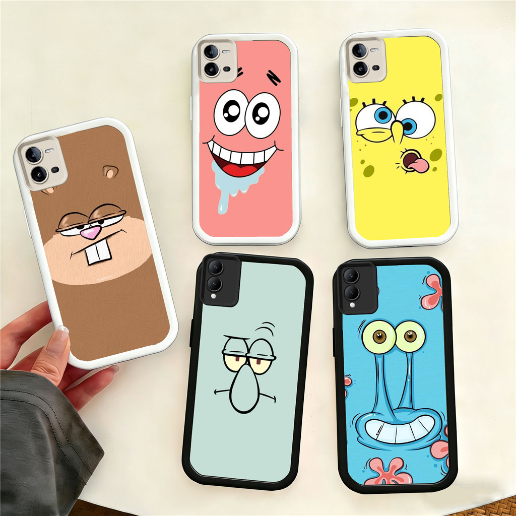 VK26 SpongeBob เคสสําหรับซิลิโคนอ่อนนุ่มกรณี VIVO V23 V25E V27E V25 V27 V20 V29 V23E Pro 5G วัสดุ TP