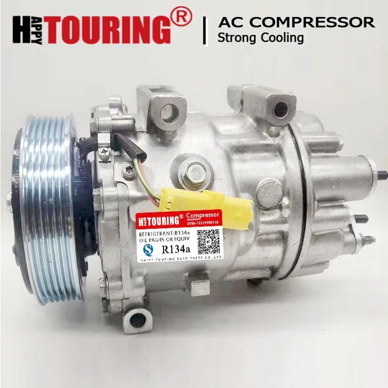 SD7V16 AC Compressor For Citroen C8 JUMPY PEUGEOT 807 EXPERT 6453TA 6453TC 6453VC 6453VE 6453YW 645