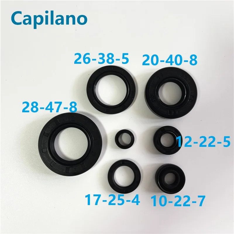7pcs/set motorcycle DX100 full / complete engine oil seal rubber gear shaft seal for Yamaha 100cc D