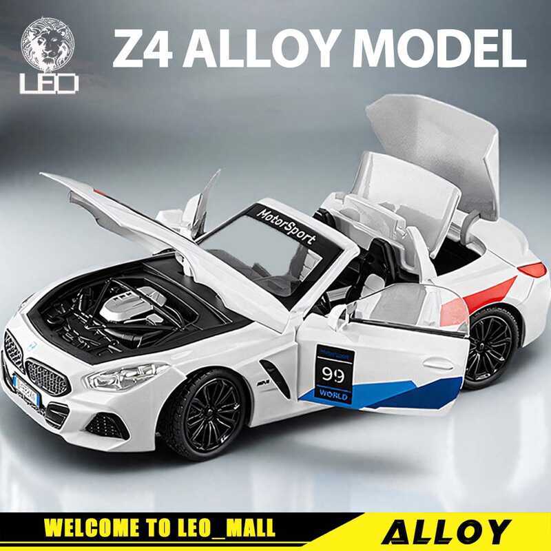 C LEO 1:22 BMW Z4 Diecast Model Car Alloy Cars Toys Collection Gift For Kids Boy Girl