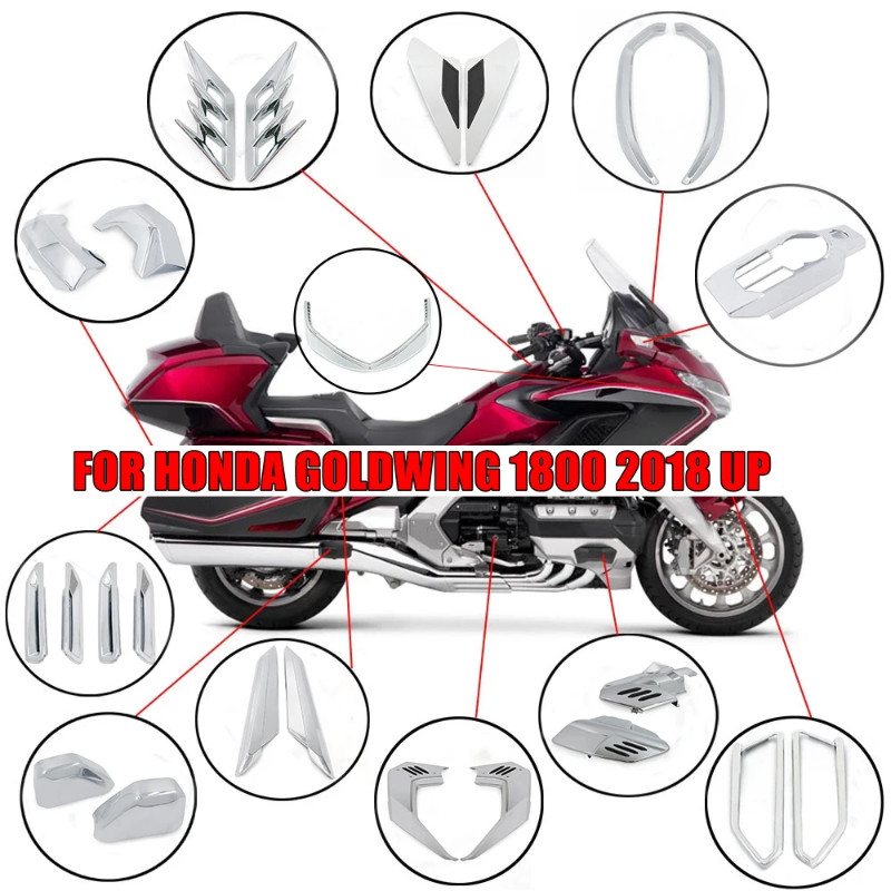 For Honda Goldwing 1800 Gold wing F6B GL1800 2018-2023 Chrome Accessories Decorative Trims Engine C