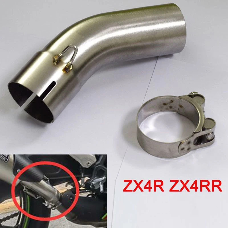 For KAWASAKI Ninja ZX-4R ZX-4RR ZX4R ZX4RR 2023 Years Motorcycle Exhaust Escape Moto Middle Link Co