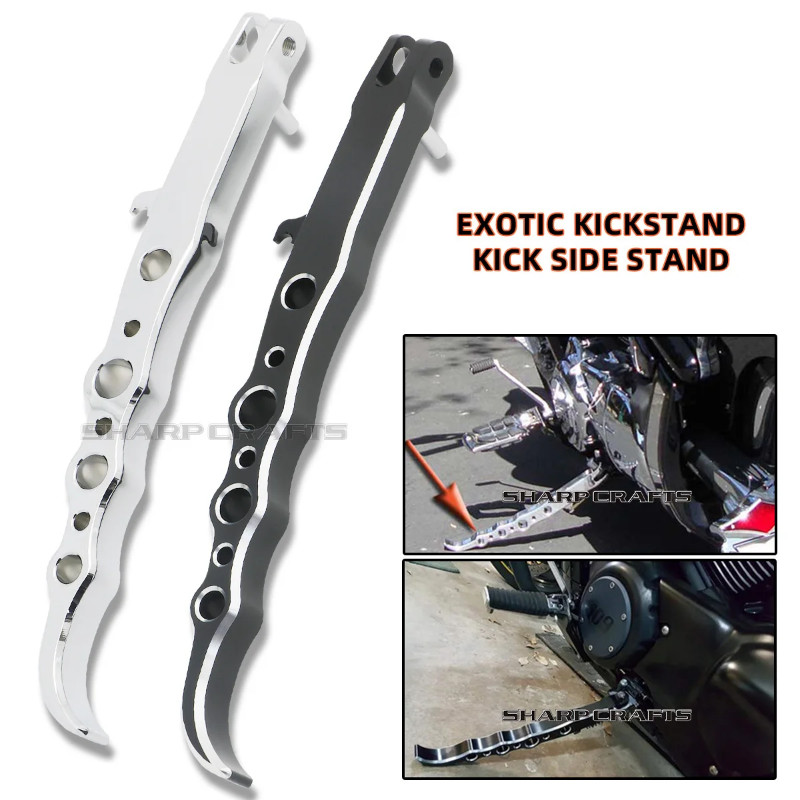 Motorcycle CNC Exotic lengthen Kickstand Kick Side Stand Foot Support For SUZUKI Boulevard M109R VZ