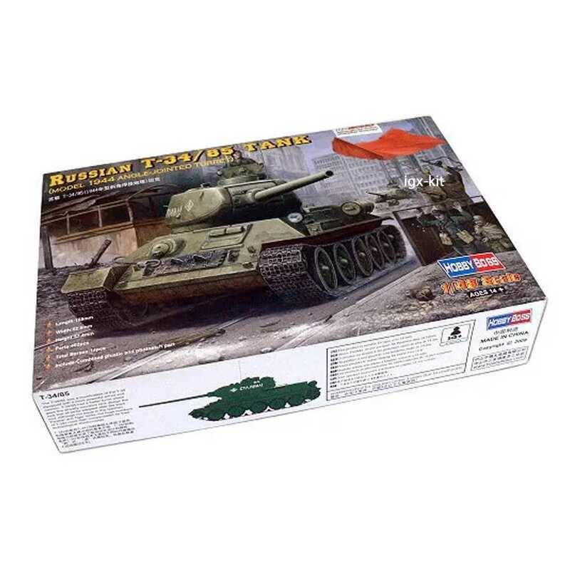 C Hobby 8480 1/48 Scale Russian T-34/85 T34 Medium Tank Hobby Craft Toy Plastic Assembly Model Kit