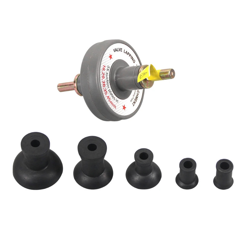 Valve Lapping Attachment Tool for Drill Valve Grinding Kit Valve Lapper Kit With 5 Suction Cups 16,