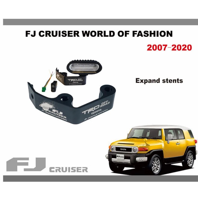 Auxiliary Lamp Mount For Toyota Fj Cruiser Antenna Bracket Reversing Rear Lights Fj Cruiser Modific