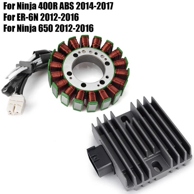 Voltage Regulator Rectifier + Motorcycle Stator Coil For Kawasaki ER6N ER-6N Ninja 650 2012 - 2016