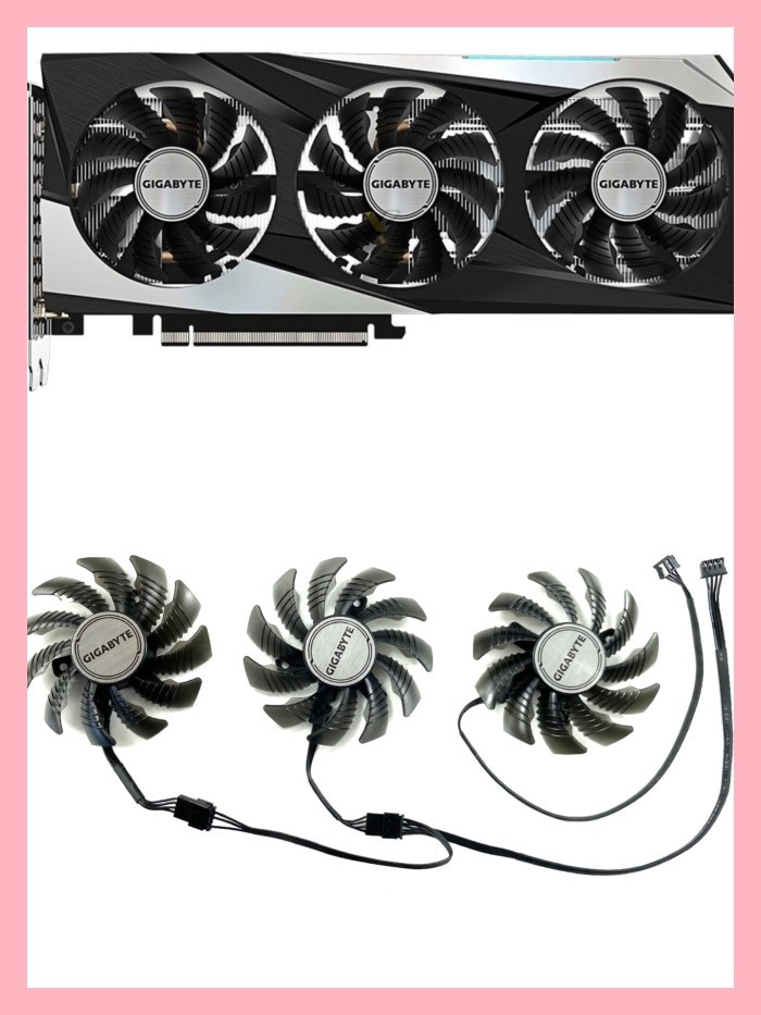 GIGABYTE/GIGABYTE RTX3050 3060 3060ti Magic Eagle พัดลมการ์ดกราฟิก PLD08010S12HH