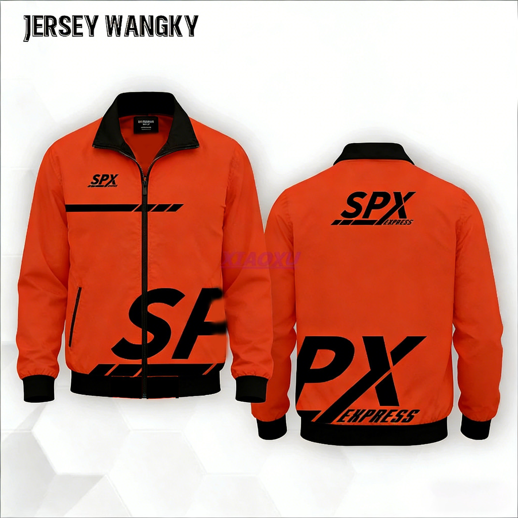 [พร้อมส่ง]กันน้ํา BOMBER JACKET PREMIUM FULL PRINTING DRIVER COURIER PACKAGE SHOPEE EXPRESS