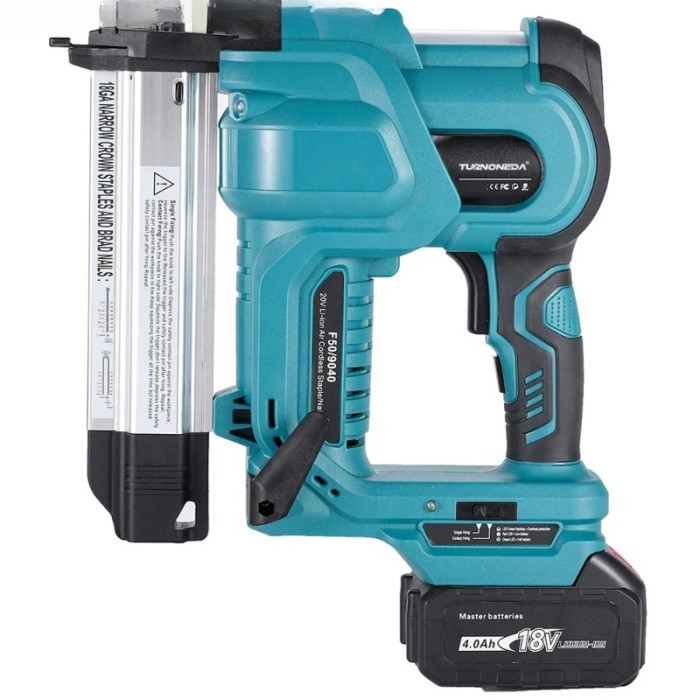 18V Air Compressed Cordless Electric Lithium Battery Power Nailer Brad Frame Nail - Stapler For Woo