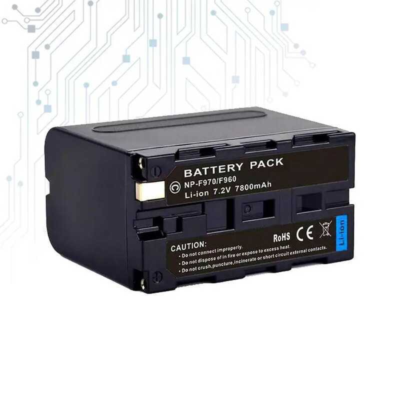 7800mAh NP-F970 For Sony NP-F980 F750 F550 High-Capacity Camera Battery