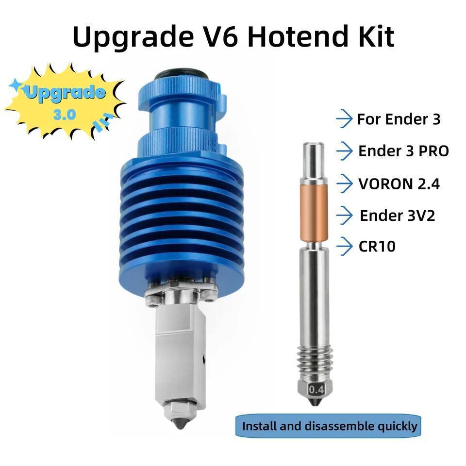 Hotend อัพเกรด TZ V6 3.0 Hotend เซรามิคความร้อน Pad สําหรับ Ender 3 Ender 3 V2 Ender 3 Pro FDM Vorn 