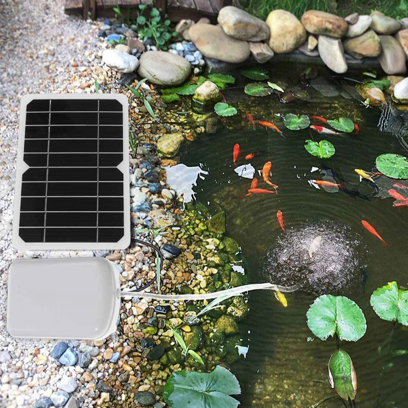 Solar Powered Oxygenator Water Oxygen Pump Pond Aerator Aquarium Air Pump Solar Panel Water Pump Ga