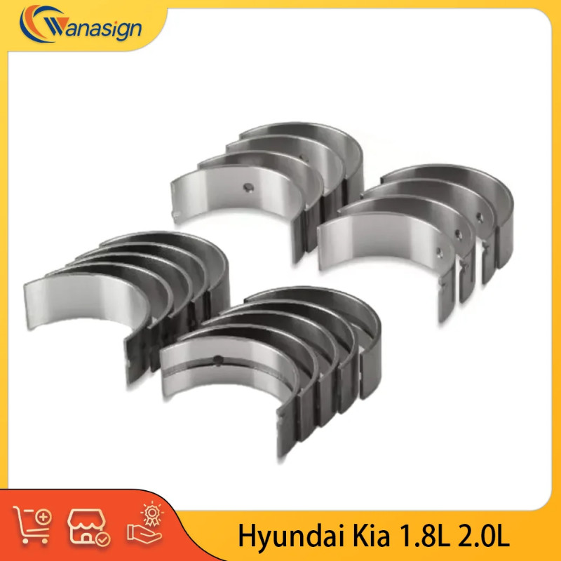 Engine Main Rod Bearings Kit for Hyundai KIA 1.8L 2.0L L4 16V GAS 1.8 2.0 L G4DF G4GF G4GC G4GC-G G
