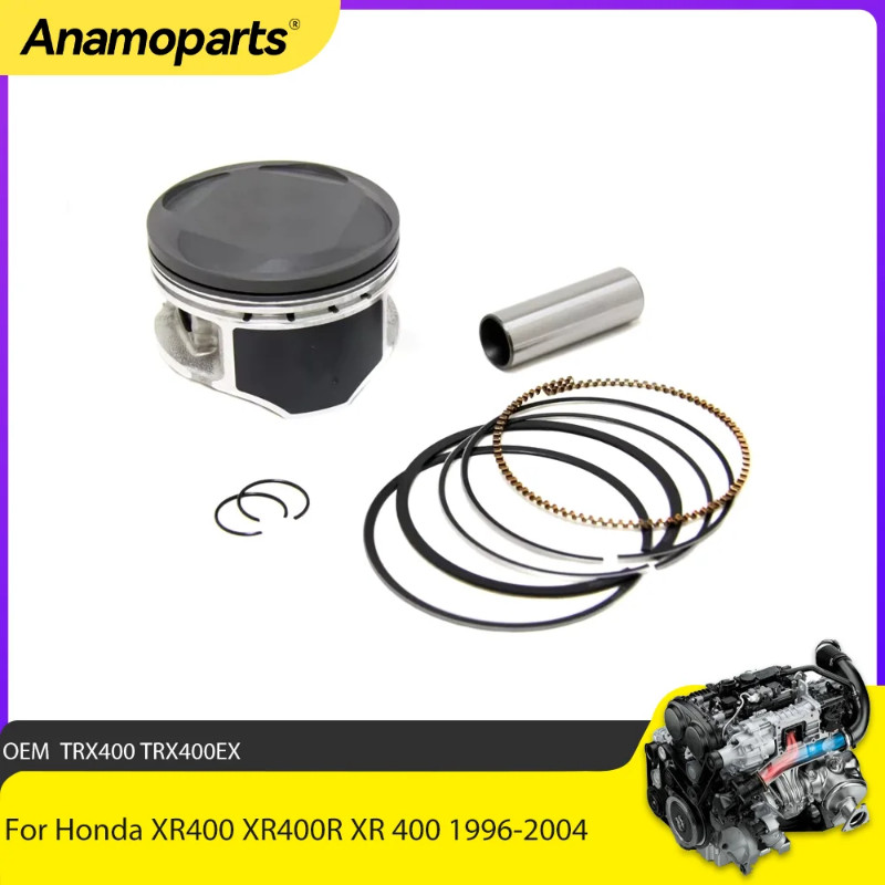 Motorcycle Engine Piston Kit 85mm Bore Fit For Honda XR400 XR400R XR 400 1996-2004 TRX400 TRX400EX