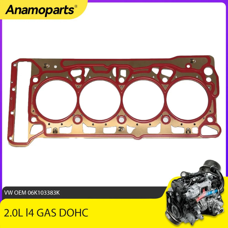Engine Cylinder Head Gasket fit 1.8 2.0 L l4 GAS DOHC Turbocharged for Volkswagen VW Audi Tiguan Je