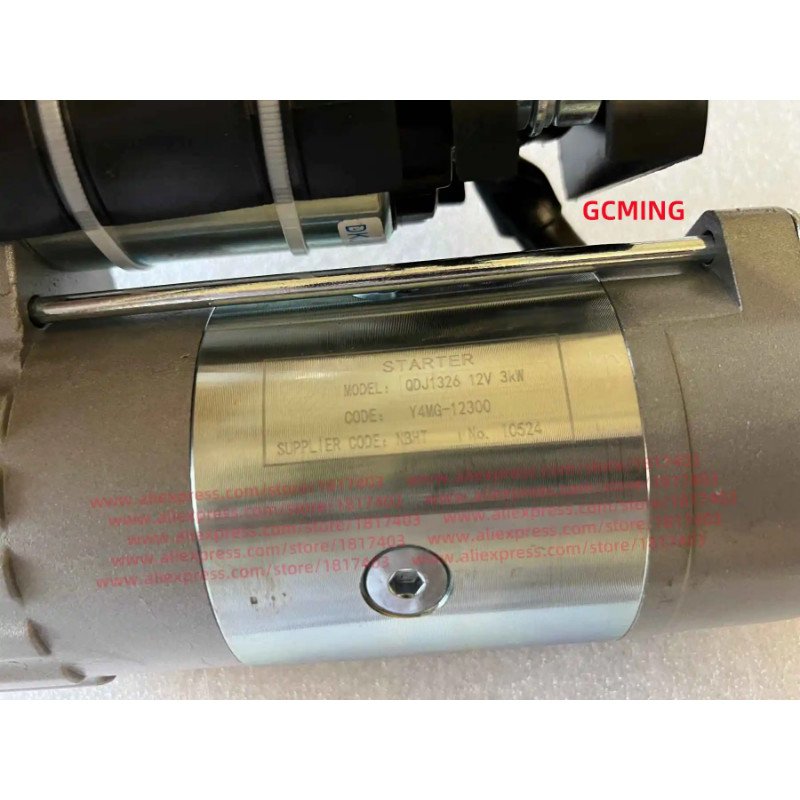 QDJ1326 Starter Y4MG-12300 (12V, 3KW), Yangdong Engine Parts, Yangdong YD480 & Y4MG engines