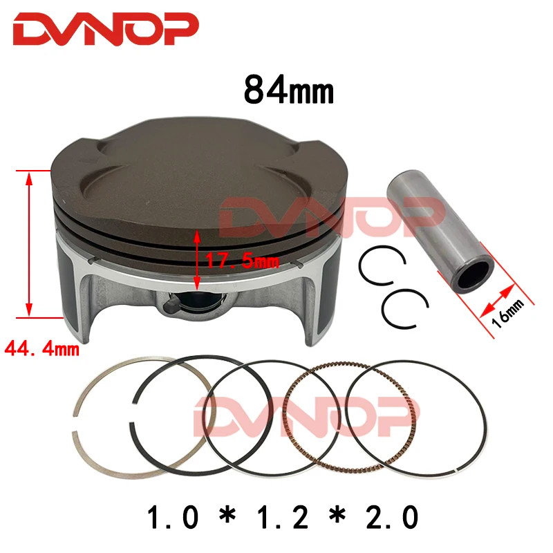Motorcycle  84mm NC250 NC300 Engine  Piston Ring  Kit For ZONGSHEN ZS177MM NC 250cc Upgrade 300cc