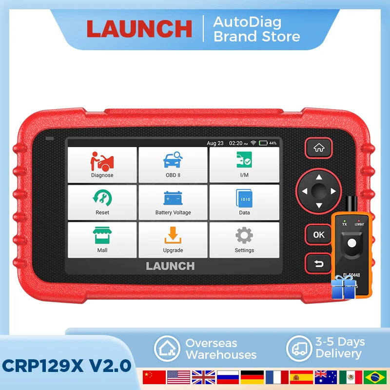 LAUNCH X431 CRP129X V2.0 Diagnostic Tools OBDII Scanner Professional Automotive Scanner Diagnostic