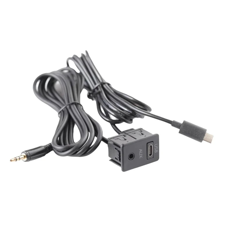 AASS-Car Android Navigation Machine AUX Panel TYPE-C+AUX Input USB-C+AUX Interface Panel Extension