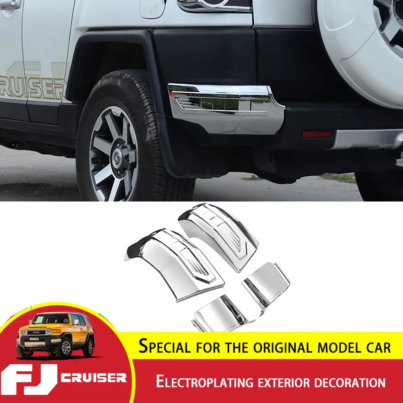 For Toyota FJ Cruiser Rear Bumper Corner Protection Frame ABS Chromium Styling FJ Cruiser Electropl