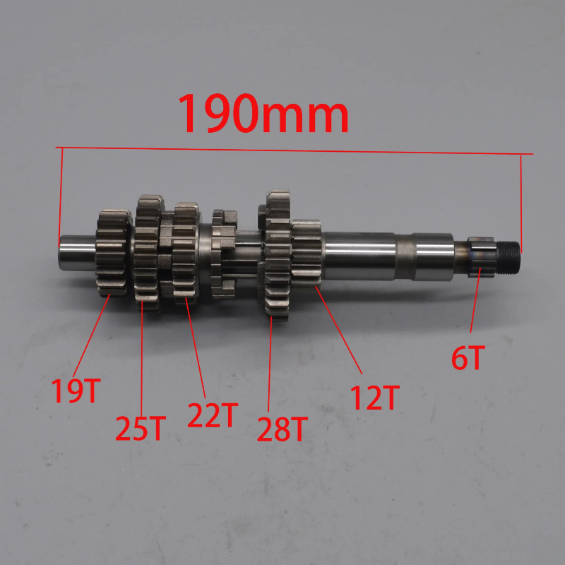 LONCIN ATV 5 gearbox gear countershaft main LX250 LC171FMM LX250F 250cc Quad GoKarts Engine Spare F