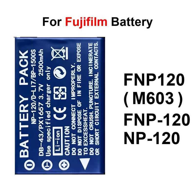 Battery Long Lasting Fnp-120 NP-120 1200-2500Mah For Fujifilm Finepix Fuji F10 F11 Zoom M603 MX4 MX5