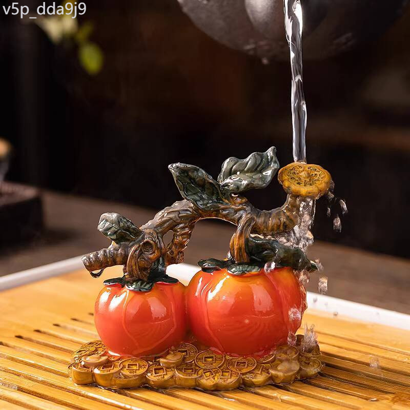 [HOT 2025] ลูกพลับเปลี่ยนสีที่สร้างสรรค์ ผลไม้สดใส กะหล่ําปลี Ruyi ชุด God of Wealth ตกแต่ง k