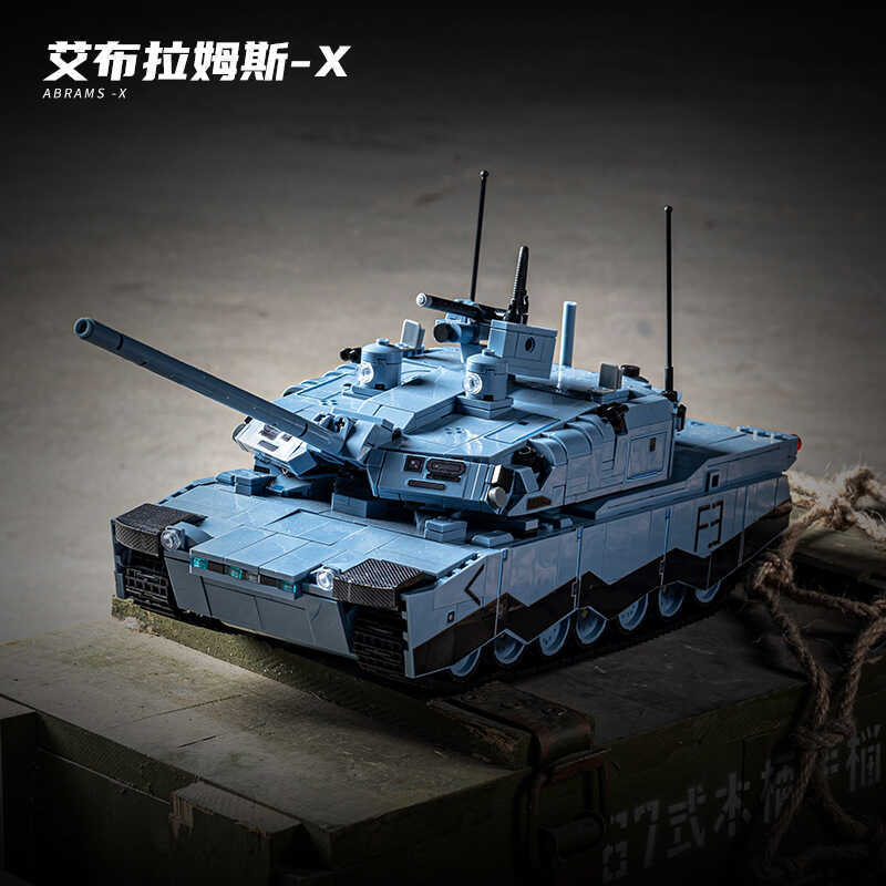 12GO ถังโมเดิร์น 961-5 Abrams X Panther KF51 ประกอบอาคารบล็อกของเล่นเด็กรุ่น