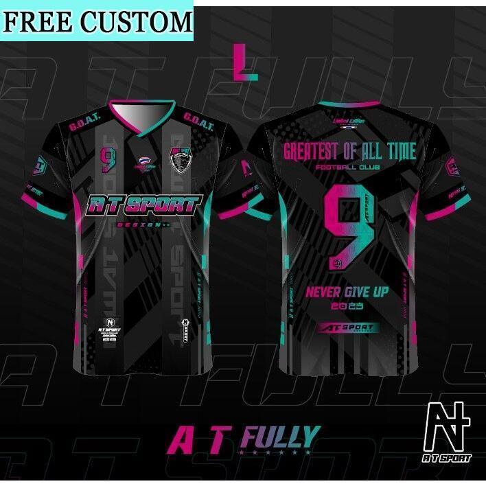 เสื้อยืด AT SPORT รุ่น AT FULLY พิมพ์ลายสำหรับการออกกำลังกาย