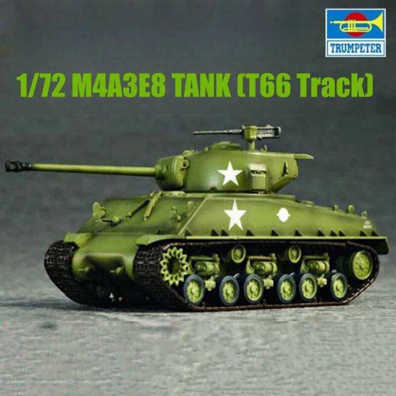 C TRUMPETER 1/72 M4a3e8 Tank T66 Track Plastic Assembly Puzzle Model