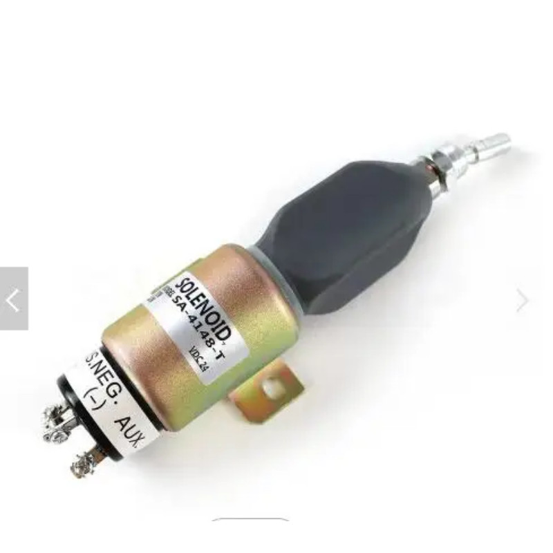 Excavator Parts Fuel Shutdown Solenoid Valve 24V 1751-24E7U1B1A SA-4148-T For Hyundai R160LC-7 R180
