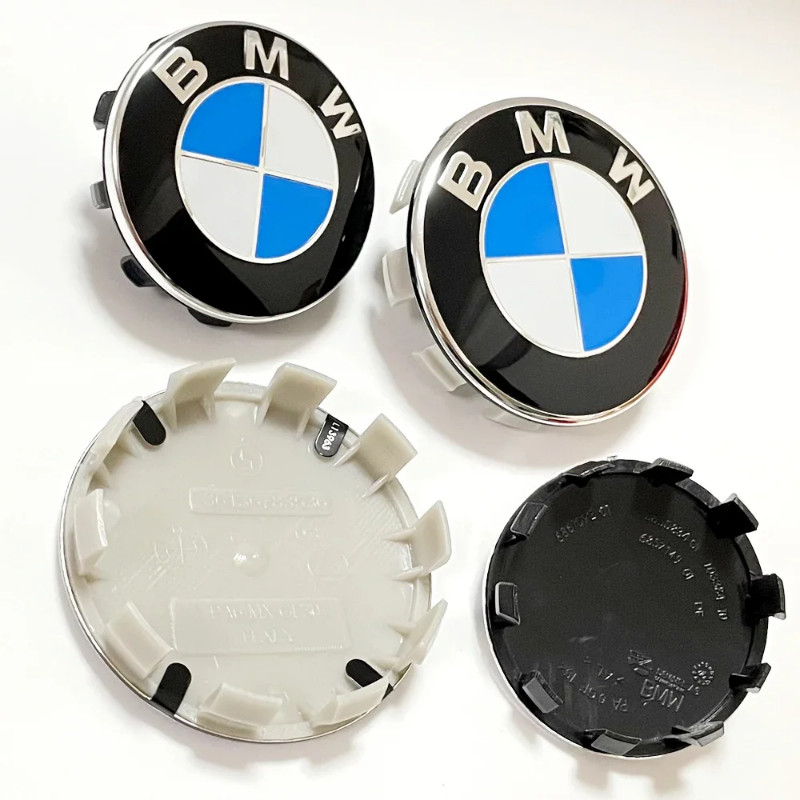 4PCS BMW Wheel Center Caps 68mm 56mm Blue white hubcap for BMW E46 E90 E30 F10 F30 X5 X3 E39 F25 E6