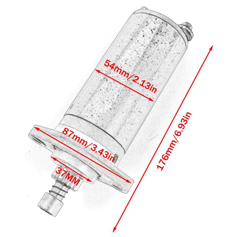 350-76010 Starter Motor For Tohatsu Outboard 8HP 9.8HP 15HP 18HP 8 9.8 15 18 HP 350-76010-0M 3AA-76