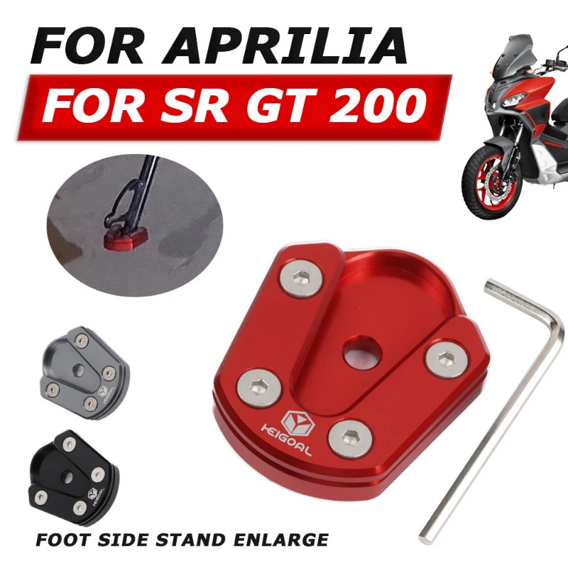 For Aprilia SRGT200 SR GT 200 SR GT200 SR200 GT Motorcycle Accessories Kickstand Foot Side Stand En
