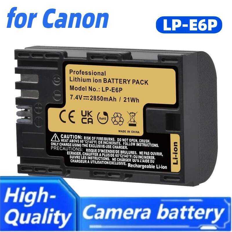 C Lp-E6p LP E6p Battery For Canon EOS R5 Mark II R5 R6 R7 R EOS 5Ds R 5D Mark II Mark III 6D 7D 80D