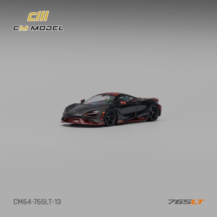 CM รุ่นสีดํา 1: 64 RV รถสปอร์ต 720S รุ่น 765LT เหมาะสําหรับ Mclaren Mclaren