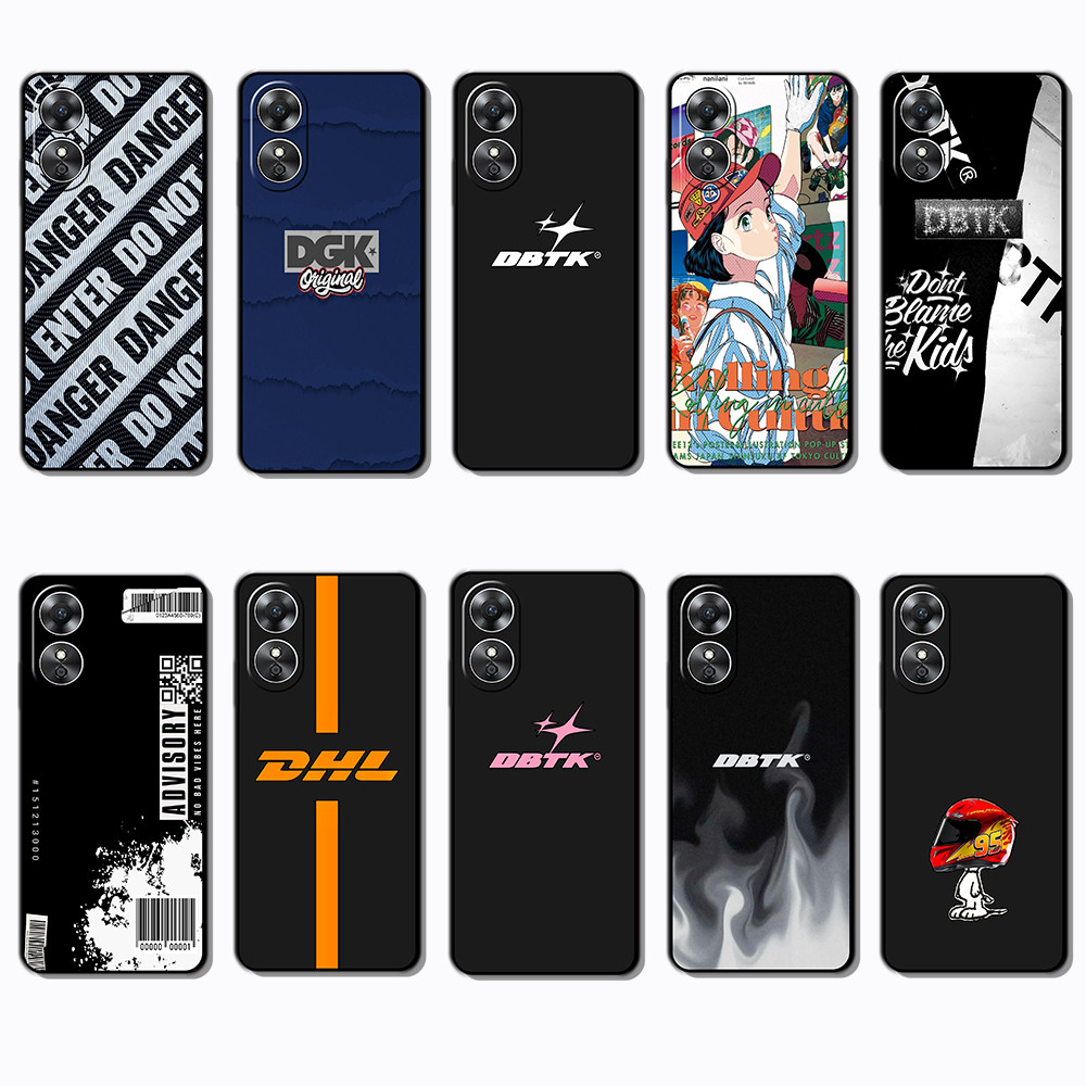 OPPO A17 A17K A18 A31 A32 A33 A38 A39 A52 A53 dbtk ธุรกิจชายแดนสีดํากรณี TPU | คีย์ต่ําและหรูหราสําห