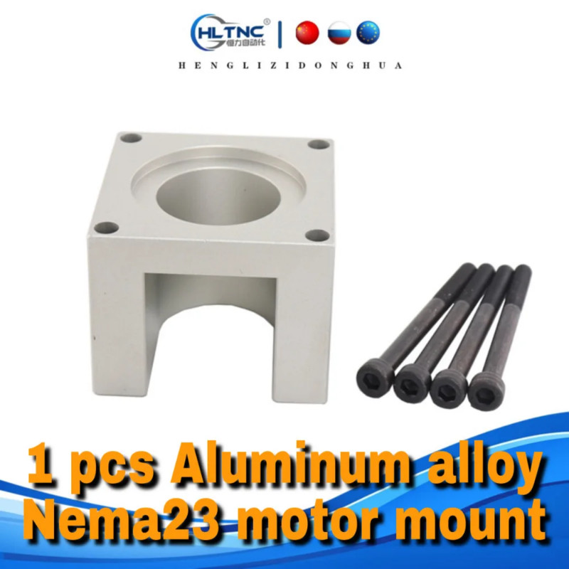 Nema23 stepper motor mount 1 pcs Aluminum alloy Nema23 motor mount with screws motor bracket engine